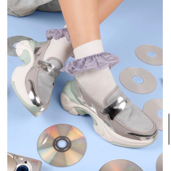 Soul Speed Maverick Silver and White Loafers - W8/M6 generous - Picture 6 of 16